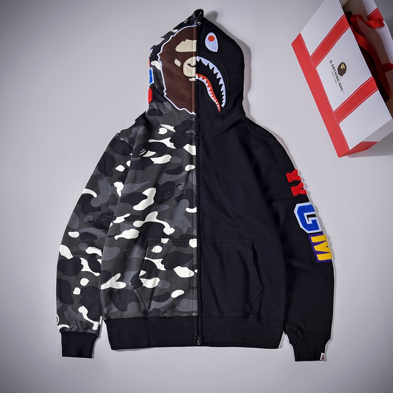 Bape Hoodie 2 Colors Black White S-2XL XX046